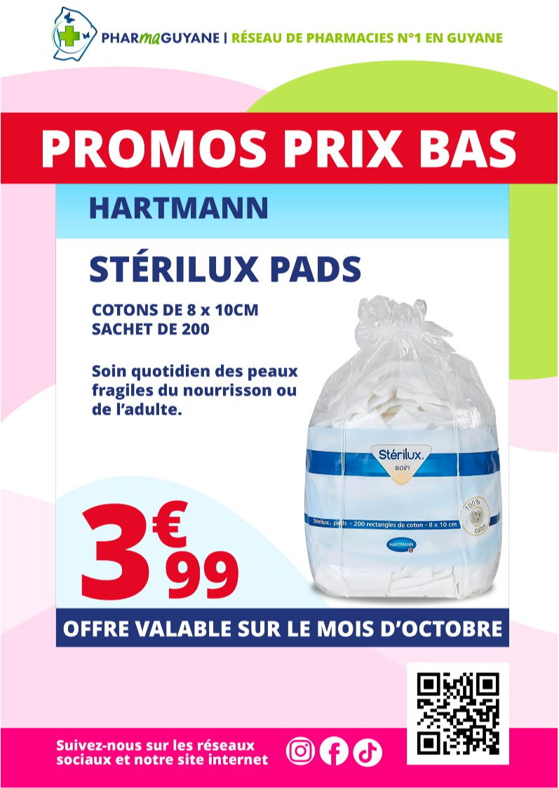 HARTMANN Stérilux pads