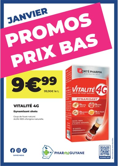 VITALITÉ 4G Shots dynamisants