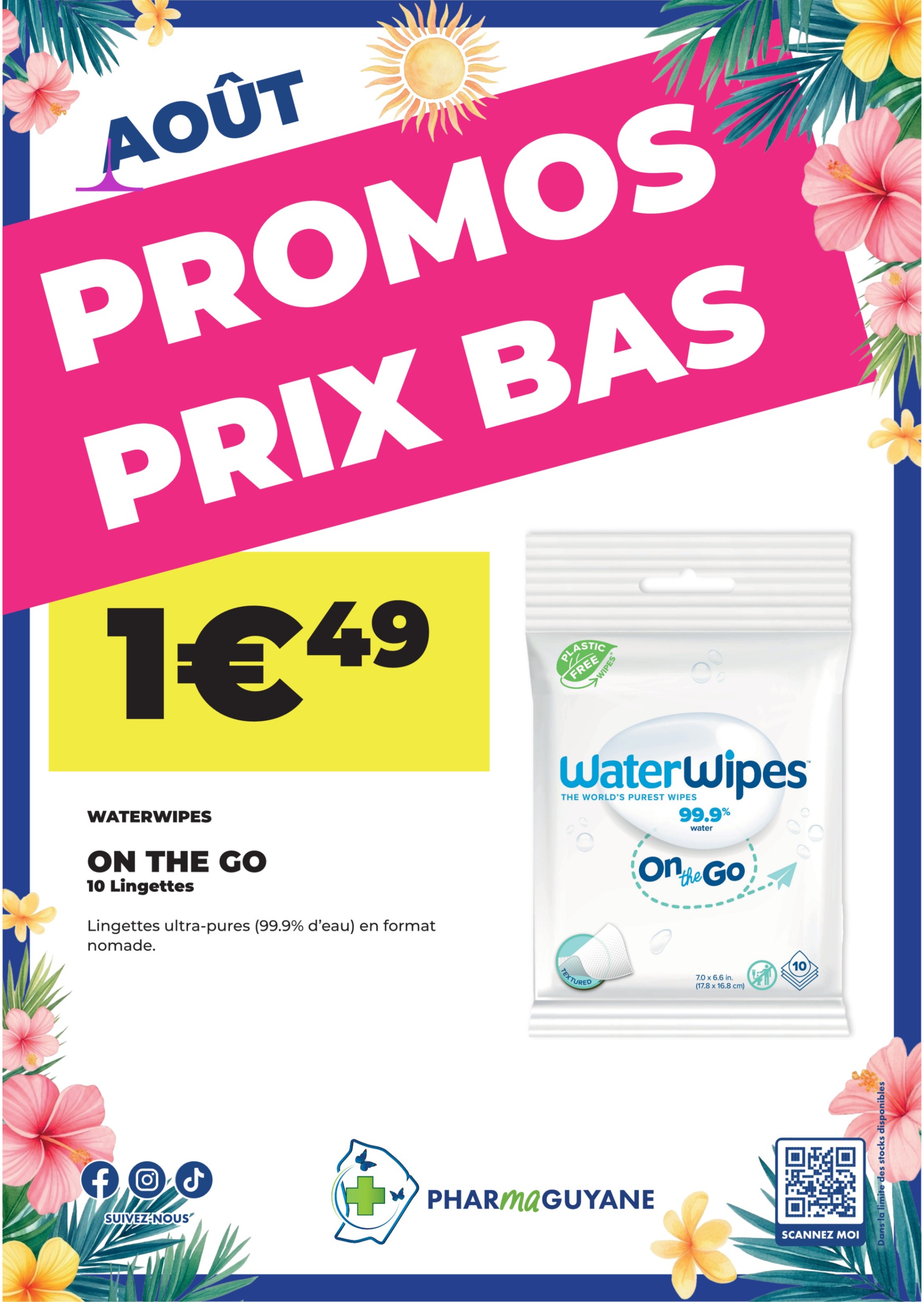 WATERWIPES On the go