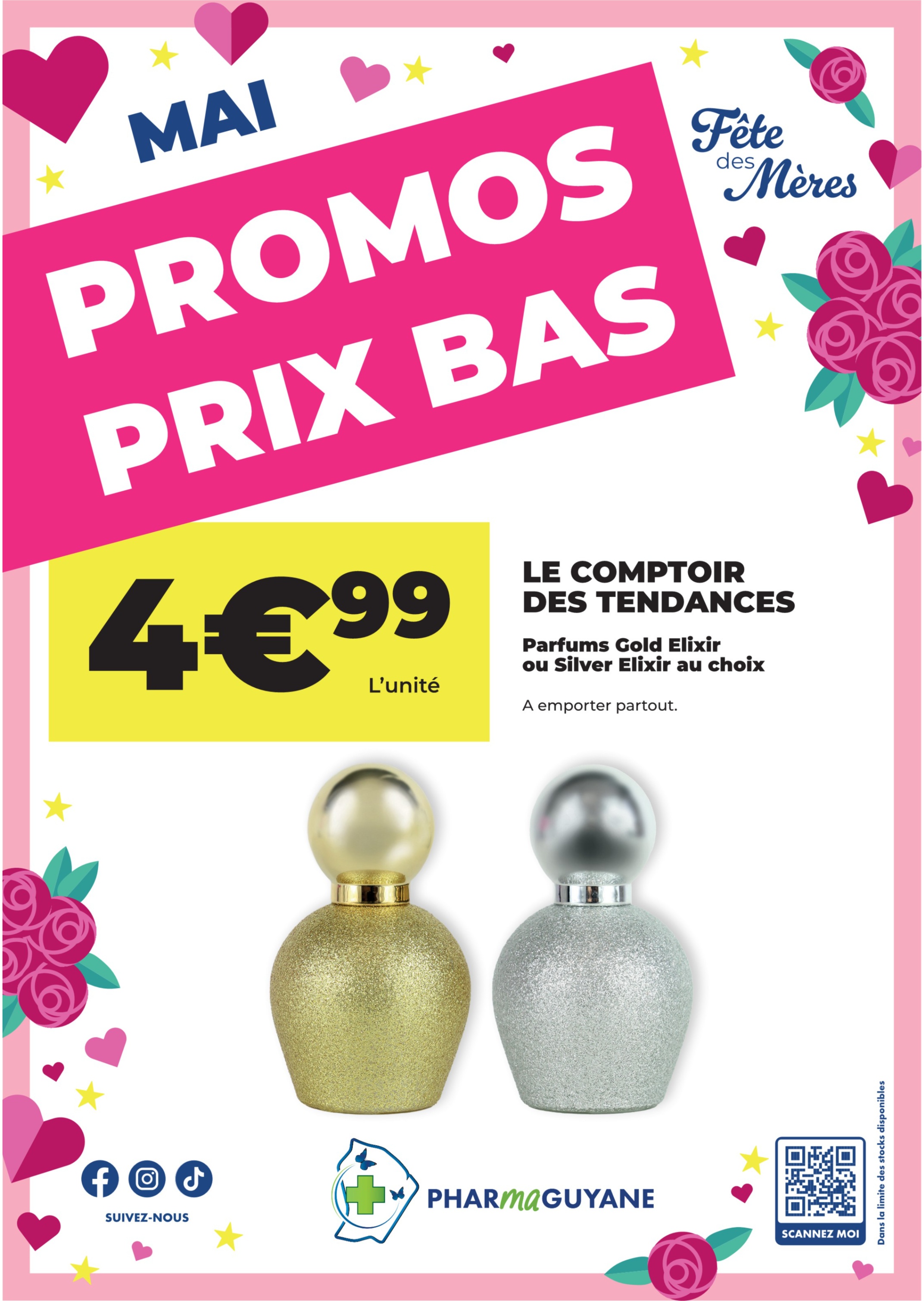 LE COMPTOIR DES TENDANCES Parfums Gold Elixir et Silver Elixir au choix