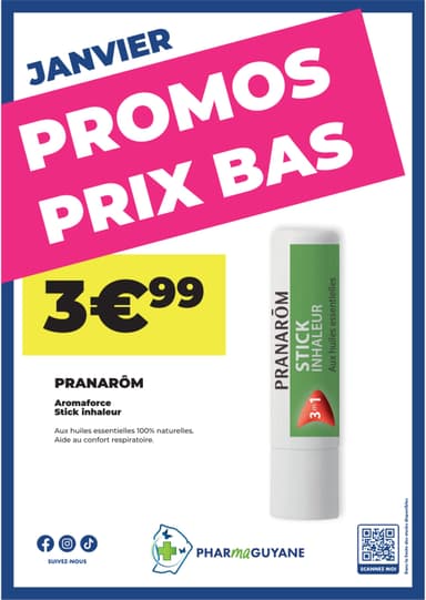 PRANARÔM Aromaforce stick inhaleur